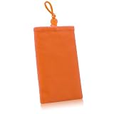 BoxWave Apple iPhone Velvet Pouch (Bold Orange)
