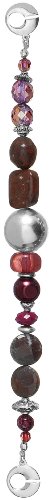 PILGRIM 562-309 Create-it Kette, versilbert, rot Preisvergleich