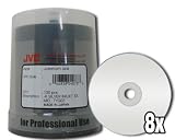 JVC/Taiyo Yuden 8x Silver Inkjet 4.7GB DVD in Cake Box - 100pk
