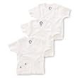 Gerber Brand 3 Pack White Short Sleeve Side Snap Shirt
