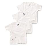 Gerber Brand 3 Pack White Short Sleeve Side Snap Shirt