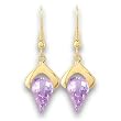 Womens Laser Cut Cubic Zirconia Earrings
