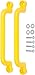 Swing Set Stuff Playground Handles with SSS Logo Sticker, Yellow, 13
