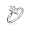 Eve's Addiction Diamond Marquis Cut Solitaire CZ Sterling Silver Ring, 5