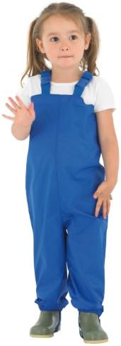 Muddy Puddles Little Boys' Waterproof Bib Overalls Bib and Brace Royal Blue