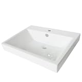 Elements of Design EV4336 Designer Fauceture Meridian Vitreous China Bathroom Vessel, White