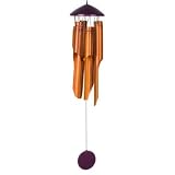 Outdoor Living : Asli Arts Collection C704 Medium Spun Bamboo Chime, Deep Purple