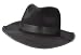 Black Flocked Gangster Zoot Suit Hat