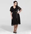 Plus Size Retro Glam Lace Dress