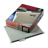 Pendaflex 415215GRA Hanging Folder, Reinforced w/Infopocket, Gray, 1/5 Tab, Letter, 25/box