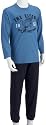 Sanetta 241573 - Jungen Schlafanzug lang mit Motiv Single, Farbe: blue 5718