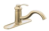 31Lu7eE%2B8QL. SL160  KOHLER K 12171 BV Fairfax Single Control Kitchen Sink Faucet, Vibrant Brushed Bronze