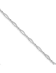 14k White Gold Diamond Bracelet