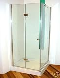 LineaAqua Atomic 32 x 32 Frameless Glass Shower Enclosure with Shower Tray