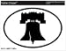 LIBERTY BELL Oval Bumper Sticker