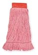 Tough Guy 1TYP8 Wet Mop, Large, Red, Looped End