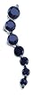 1/4 Ctw. Black Diamond Journey Pendant 10k. White Gold