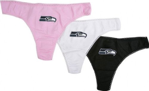 Seattle Seahawks Women's 3-Pack Thong Pack