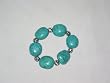 Gift Idea- Tribal Bracelet with Turquoise Stone with Silver Beads Bracelet