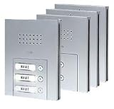 Design Audio Tuersprechanlage fuer 3 Familienhaus AD-2030