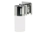 Kenroy Home 80501CH Cylinder One-Light Sconce with 4-Inch White Opal Glass Shade
