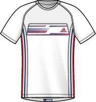 Adidas Herren Laufshirt Modern Classics Short Sleeve, white/collegiate royal, M Preisvergleich