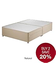 Classic Sprung Divan with 2 Large Drawers