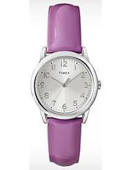 Timex Womens T2P1182M Purple Patent Leather Strap Watch
