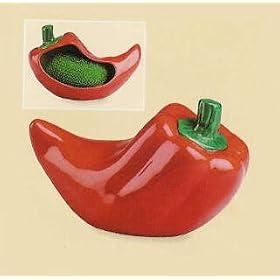 CHILI PEPPER chilli southwest kitchen Scrubby HOLDER by Home Decor