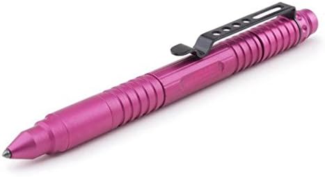 Bomwill Multifunctional Business Signature Gift Office Tactical Pen Self Defense Water Resistant with Window Breaker, Flashlight (Purple)