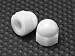 Nylon Acorn Cap Nut M6 White (Pack of 25) Image