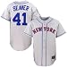 Majestic New York Mets #41 Tom Seaver Grey Throwback Replica Jersey