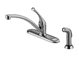 Delta 400-SSWF-A Classic Series Single Handle Kitchen Faucet With Spray, Stainless