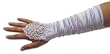 Long Gathered and Beaded Gauntlet Gloves in Asst. Colors