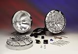 Rally 800 Series Driving Light 8 In. Round Clear Lens Stainless Steel Housing 130 Watts Pair of Lights