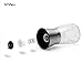 [Update] Salt and Pepper Shakers Set of 2, Salt & Pepper Grinder Set Mill, 6 Oz Glass Body, 5 Grade Adjustable Ceramic Spice Crusher