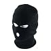 SKI FACE MASK- THREE HOLE ADULT BLACK