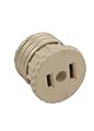 Leviton 125 15 Amp, 660 Watt, 125 Volt, 2-Pole, 2-Wire, Lampholder To Outlet