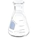 Pyrex Vista Borosilicate Glass Narrow Mouth Erlenmeyer Flasks with Heavy Duty Rim