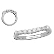 14K White Gold Diamond Band - 0.25 Ct.
