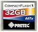 Pretec 32GB Compact Flash Card 667X - Get One 34 in 1 Card Reader for Free