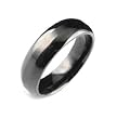 Stainless Steel Black Ring - Size: 8-11