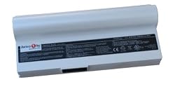 Battery1inc Replacement Netbook Li-Polymer Battery (White)5600mAh AP22-1000 for Asus Eee PC 901 1000 1000H Series NoteBook PCs