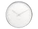 Karlsson KA4384 Wanduhr Mr. White Station Stahl poliert