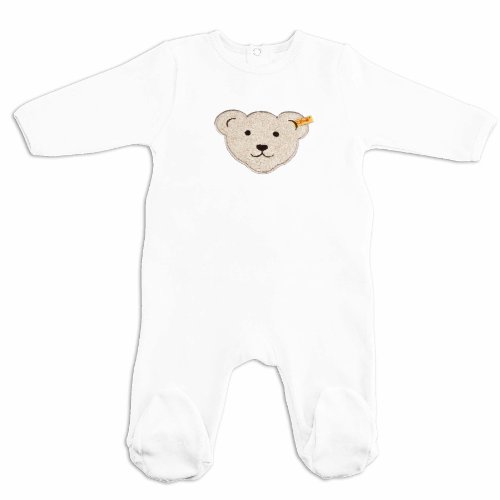 Steiff Unisex - Baby Bekleidungsset Strampler 0002892, Gr. 62, Wei&szlig; (bright white) Preisvergleich