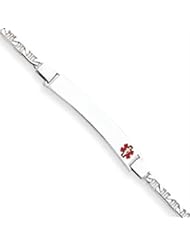 7 Inch 14k Gold White Gold Medical Jewelry Bracelet