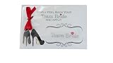 Team Bride Shoe Sticker with Crystal Red Heart - Perfect for the Bridal Party