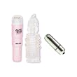 Doc Johnson- Juli Ashton Pocket Rocket with Clear Sleeve Multi-Product Value Bundle - Sex Toy Kit