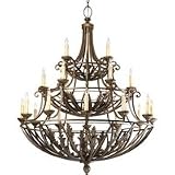 Progress P4029-120 Transitional Brass / Antique Brass Chandelier