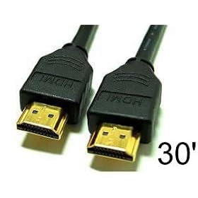 Buy Brand New 30ft 30 Ft Gold Plated HDMI Cable for DVD LCD Plasma TV HDTV - Black now!